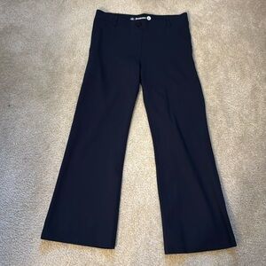 Betabrand Classic Dress Pant Yoga Pants Bootcut EUC Size M Short in Dark Navy